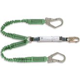 Miller 2M Twin Lanyard w/56mm Scaff hooks on 2 legs & 19mm hook at energy absorber end. (LD18SEC2.0)